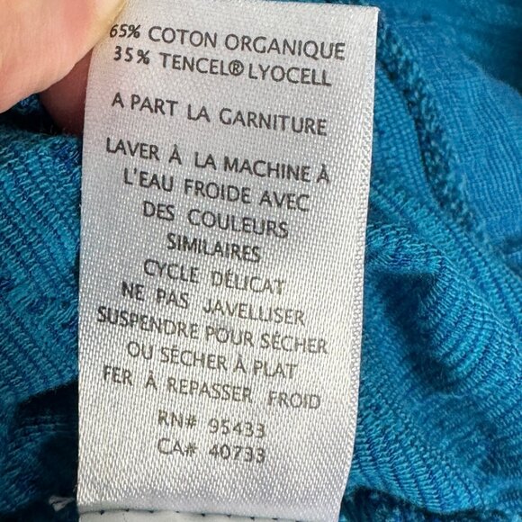 Toad & Co Samba Wave Shift Dress Blue Womens Size Large Tencel Organic Cotton L - Picture 8 of 12